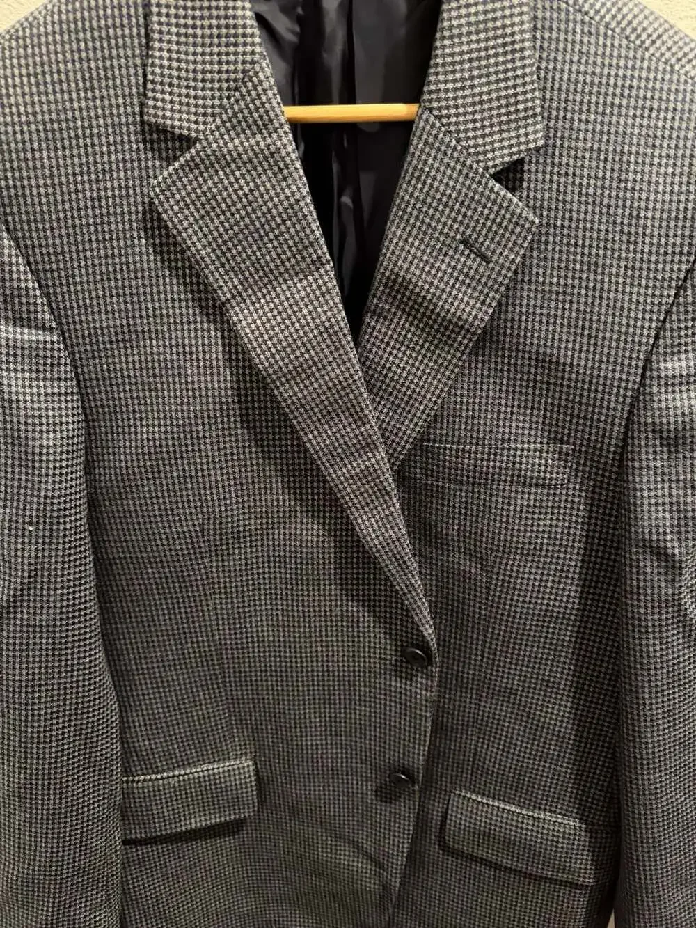 John W. Nordstrom Lanificio di Pray Wool and Silk Houndstooth Blazer